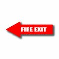 Ergomat 24in x 8in ARROW SIGNS - Fire Exit DSV-SIGN 192 #0451LEFT -UEN